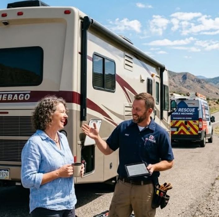 Erik, Owner of The Mechanic on Wheels RV, with 30+ years experience